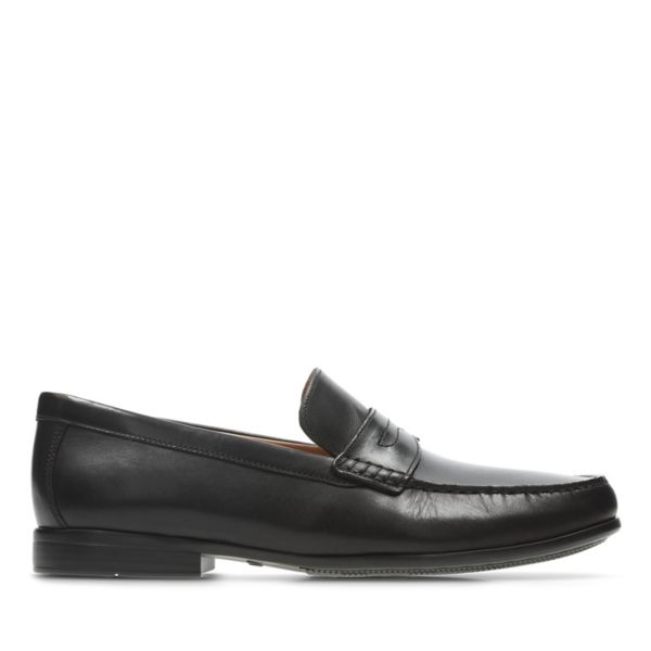 Clarks Mens Claude Lane Loafers Black | USA-495316